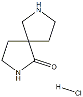 2,7-Diazaspiro[4.4]nonan-1-one hydrochloride Struktur