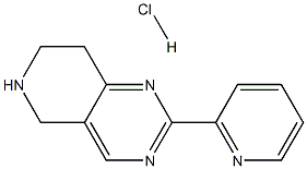 Pyrido[4,3-d]pyrimidine, 5,6,7,8-tetrahydro-2-(2-pyridinyl)-, hydrochloride (1:1) Struktur