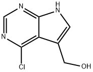 (4-CHLORO-7H-PYRROLO[2,3-D]PYRIMIDIN-5-YL)METHANOL Struktur