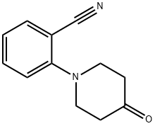 2-(4-oxopiperidin-1-yl)benzonitrile Struktur