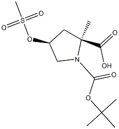 1,2-Pyrrolidinedicarboxylic acid, 4-[(Methylsulfonyl)oxy]-, 1-(1,1-diMethylethyl) 2-Methyl ester, (2S,4S)-