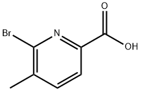 2-broMo-3-Methyl-pyridine-3-carboxyl acid Struktur