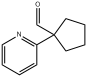 1-Pyridin-2-yl-cyclopentanecarbaldehyde Struktur