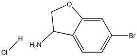 6-BroMo-2,3-dihydrobenzofuran-3-aMine hydrochloride Struktur