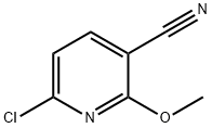 6-chloro-2-Methoxynicotinonitrile Struktur