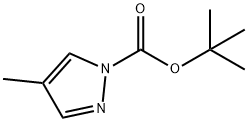 4-Methyl-1H-pyrazole-1-carboxylic acid 1,1-dimethylethyl ester Struktur