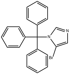 5-BroMo-1-trityl-1H-iMidazole Struktur