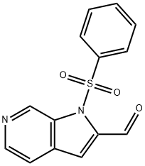 1-(Phenylsulfonyl)-6-azaindole-2-carbaldehyde Struktur