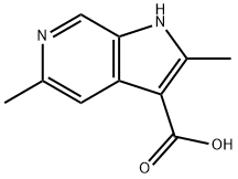 2,5-DiMethyl-6-azaindole-3-carboxylic acid Struktur