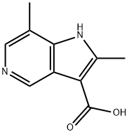 2,7-DiMethyl-5-azaindole-3-carboxylic acid Struktur