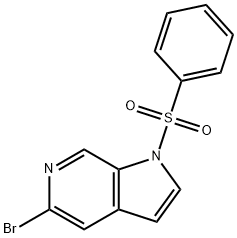 5-BroMo-1-(phenylsulfonyl)-6-azaindole Struktur