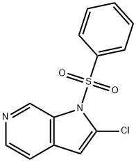 1-(Phenylsulfonyl)-2-chloro-6-azaindole Struktur