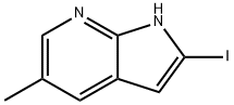 2-Iodo-5-Methyl-7-azaindole Struktur