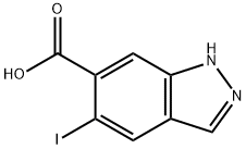 5-Iodo-indazole-6-carboxylic acid Struktur