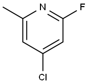 4-Chloro-2-fluoro-6-Methylpyridine Struktur