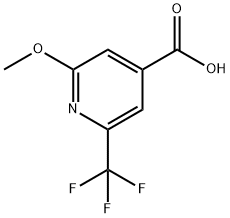 2-Methoxy-6-(trifluoroMethyl)isonicotinic acid Structure