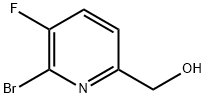 (6-BROMO-5-FLUOROPYRIDIN-2-YL)METHANOL Struktur