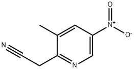 (3-Methyl-5-nitro-pyridin-2-yl)-acetonitrile Struktur