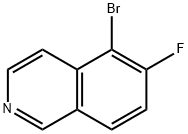 5-broMo-6-fluoroisoquinoline Struktur