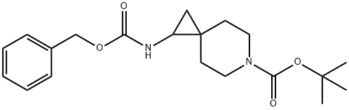 tert-Butyl 1-benzyloxycarbonylaMino-6-azaspiro[2.5]octane-6-carboxylate Struktur