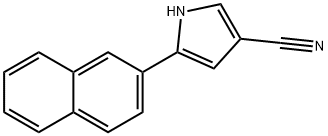 5-(Naphthalen-2-yl)-1H-pyrrole-3-carbonitrile Struktur