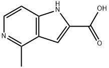 4-Methyl-5-azaindole-2-carboxylic acid Struktur