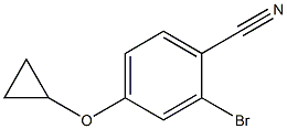 2-broMo-4-cyclopropoxybenzonitrile Struktur