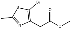 METHYL 2-(5-BROMO-2-METHYLTHIAZOL-4-YL)ACETATE Struktur