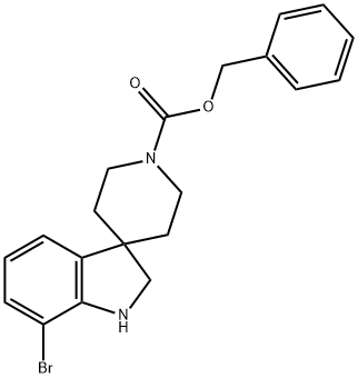 BENZYL 7-BROMOSPIRO[INDOLINE-3,4'-PIPERIDINE]-1'-CARBOXYLATE Struktur