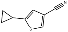 5-cyclopropylthiophene-3-carbonitrile Struktur