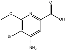 4-AMINO-5-BROMO-6-METHOXYPICOLINIC ACID Struktur