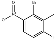 2-Bromo-4-fluoro-3-methyl-1-nitrobenzene Struktur