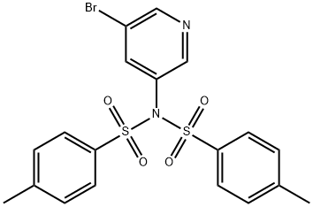 N-(5-bromopyridin-3-yl)-4-methyl-N-tosylbenzenesulfonamide Struktur