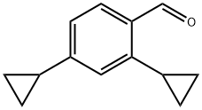 2,4-dicyclopropylbenzaldehyde Struktur