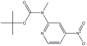 tert-Butyl Methyl(4-nitropyridin-2-yl)carbaMate Struktur