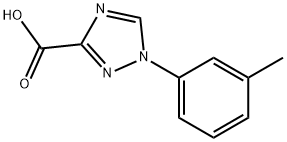 1-m-tolyl-1H-1,2,4-triazole-3-carboxylic acid Struktur