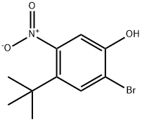 2-BroMo-4-tert-butyl-5-nitro-phenol Struktur