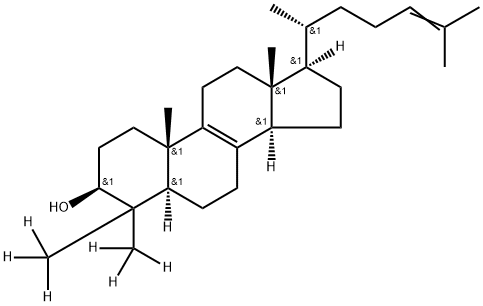 (4,4-diMethyl-d6)cholest-8(9),24-dien-3-ol Struktur