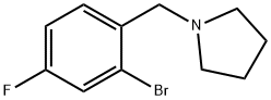 1-(2-broMo-4-fluorobenzyl)pyrrolidine Struktur