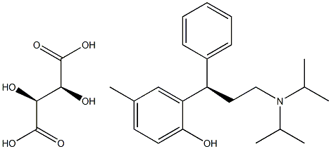 S-(-)-Tolterodine D-Tartrate Struktur