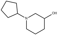 1-Cyclopentylpiperidin-3-ol Struktur