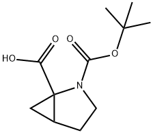 2-(TERT-ブチルトキシカルボニル)-2-アザビシクロ[3.1.0]ヘキサン-1-カルボン酸 化學(xué)構(gòu)造式