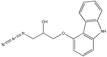 4-[1'-(3'-Azido-1',2'-propanediol)]carbazole Struktur