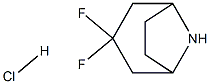 3,3-Difluoro-8-azabicyclo[3.2.1]octane hydrochloride Struktur