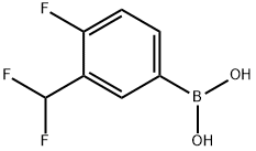 (3-(difluoroMethyl)-4-fluorophenyl)boronic acid Struktur