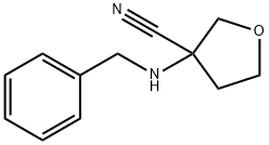 3-(BenzylaMino)oxolane-3-carbonitrile Struktur