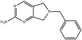 6-Benzyl-6,7-dihydro-5H-pyrrolo[3,4-d]pyriMidin-2-aMine Struktur