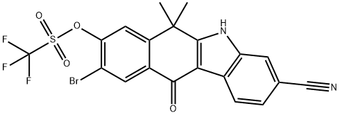 9-broMo-3-cyano-6,6-diMethyl-11-oxo-6,11-dihydro-5H-benzo[b]carbazol-8-yl trifluoroMethanesulfonate