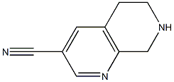 5,6,7,8-Tetrahydro-1,7-naphthyridine-3-carbonitrile Struktur