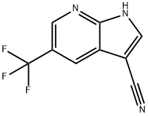 3-Cyano-5-trifluoroMethyl-7-azaindole Struktur